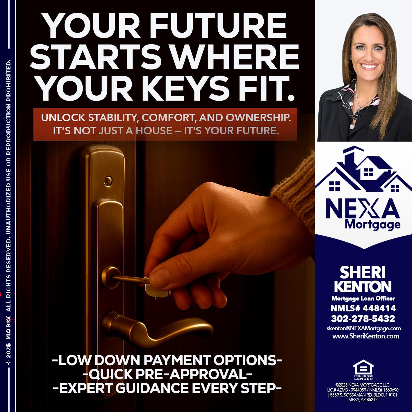 YOUR FUTURE - Sheri Kenton -Mortgage Loan Officer