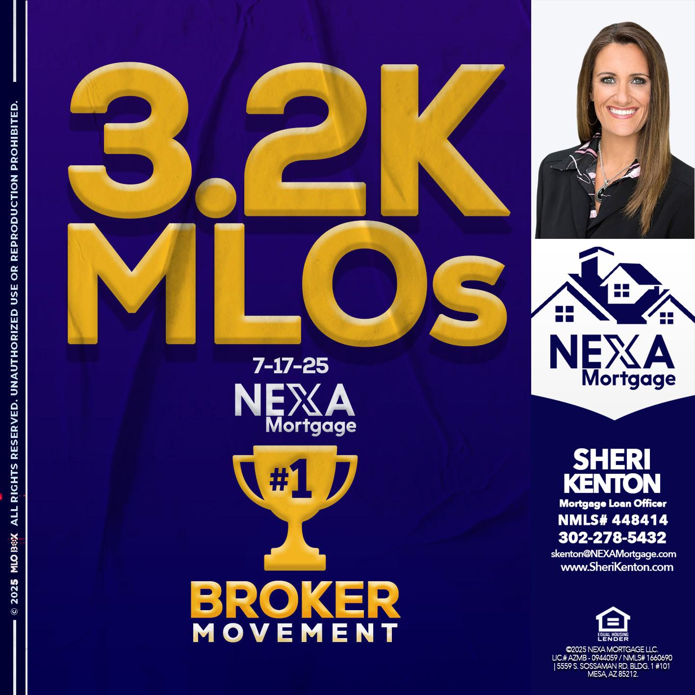 3.2K MLOs - Sheri Kenton -Mortgage Loan Officer