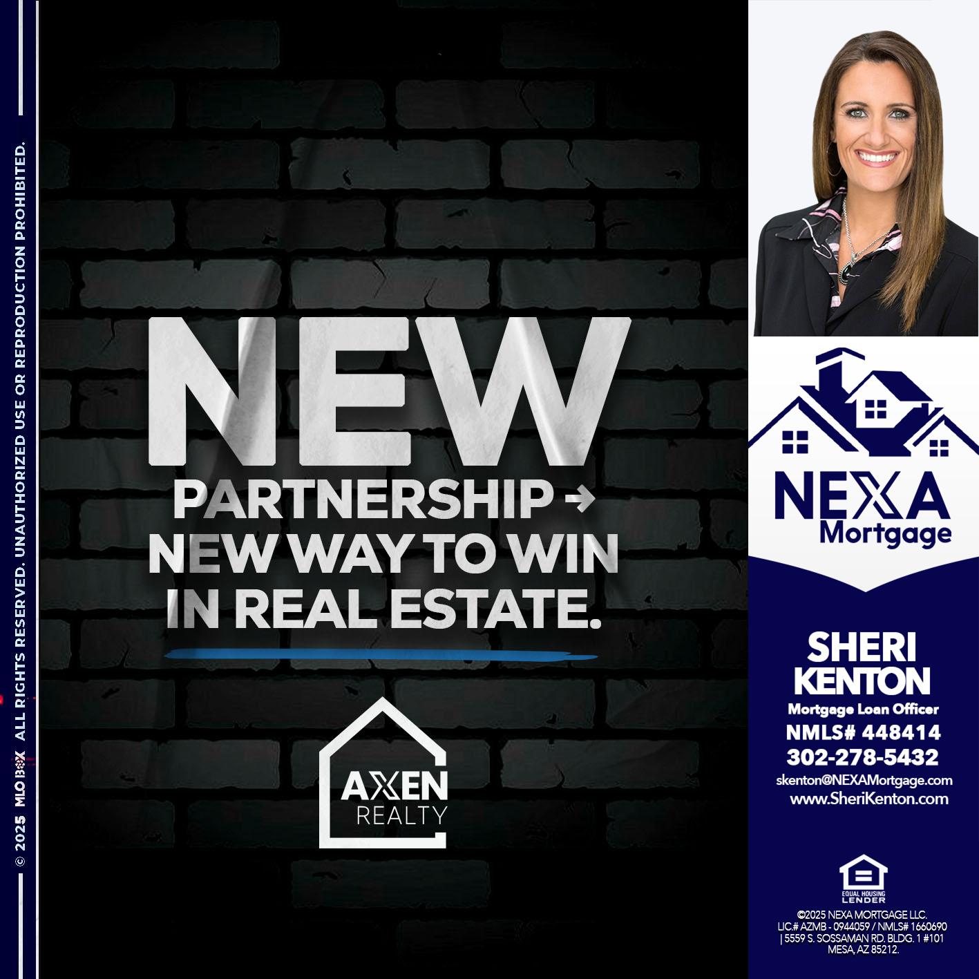 new partnership - Sheri Kenton -Mortgage Loan Officer