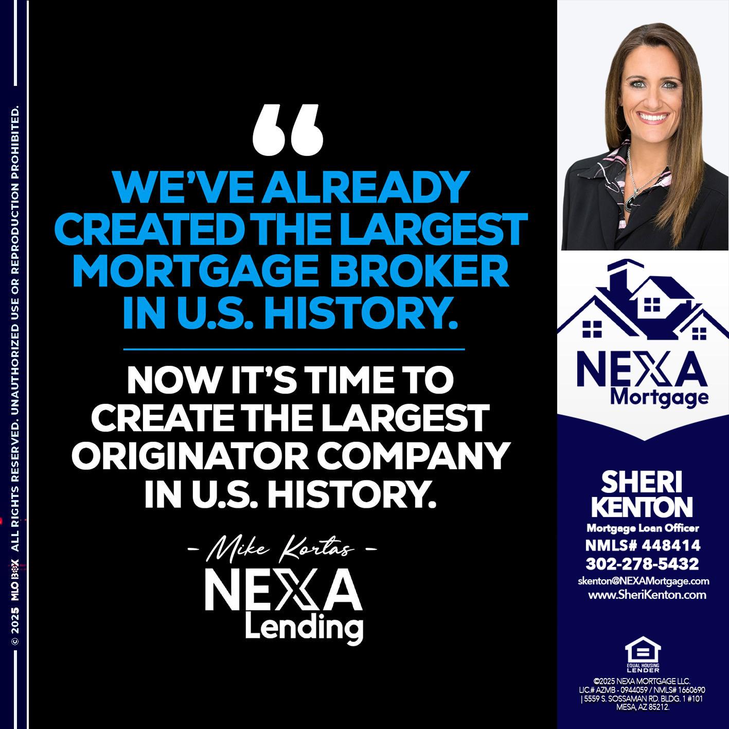 weve already - Sheri Kenton -Mortgage Loan Officer
