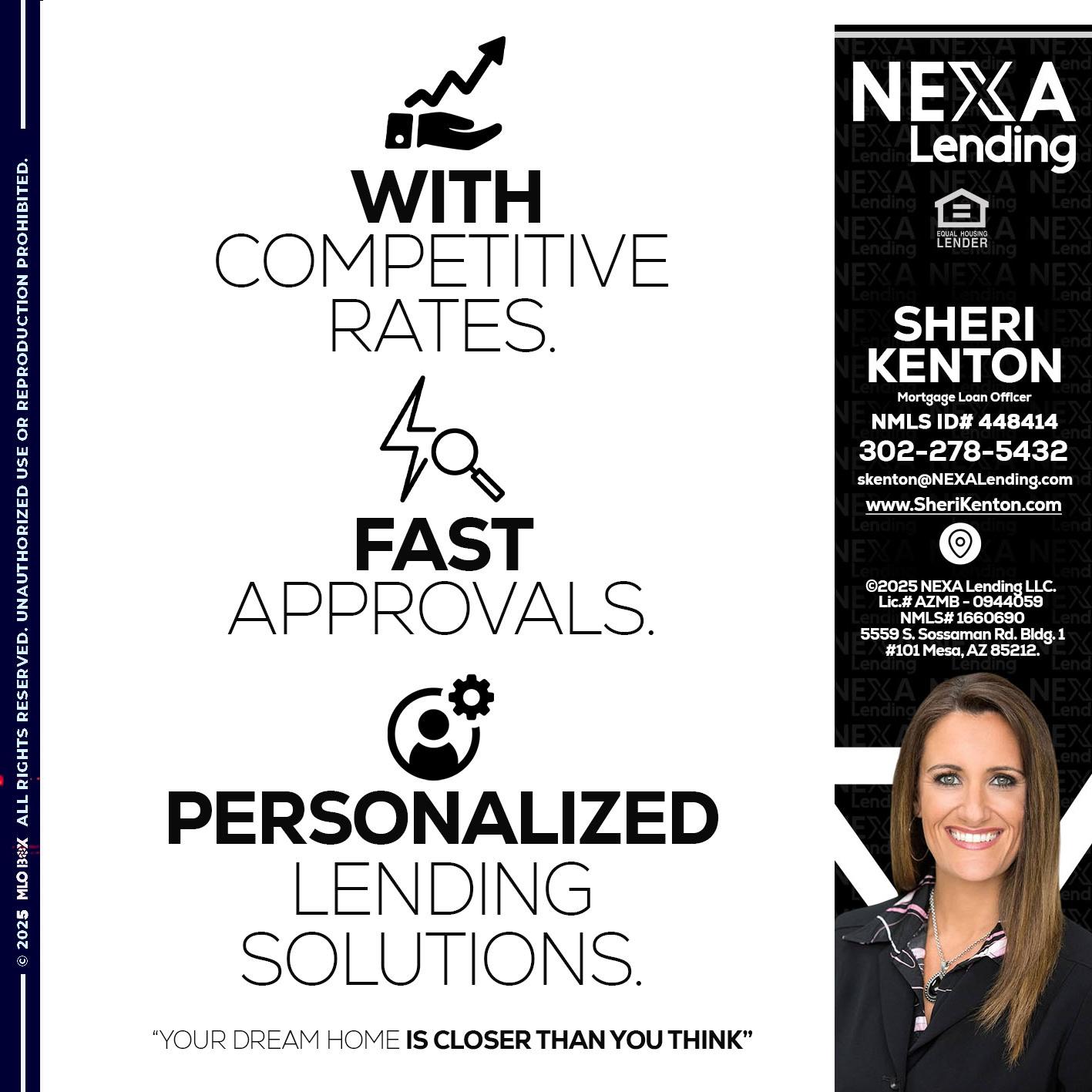WITH COMPETITIVES RATES - Sheri Kenton -Mortgage Loan Officer