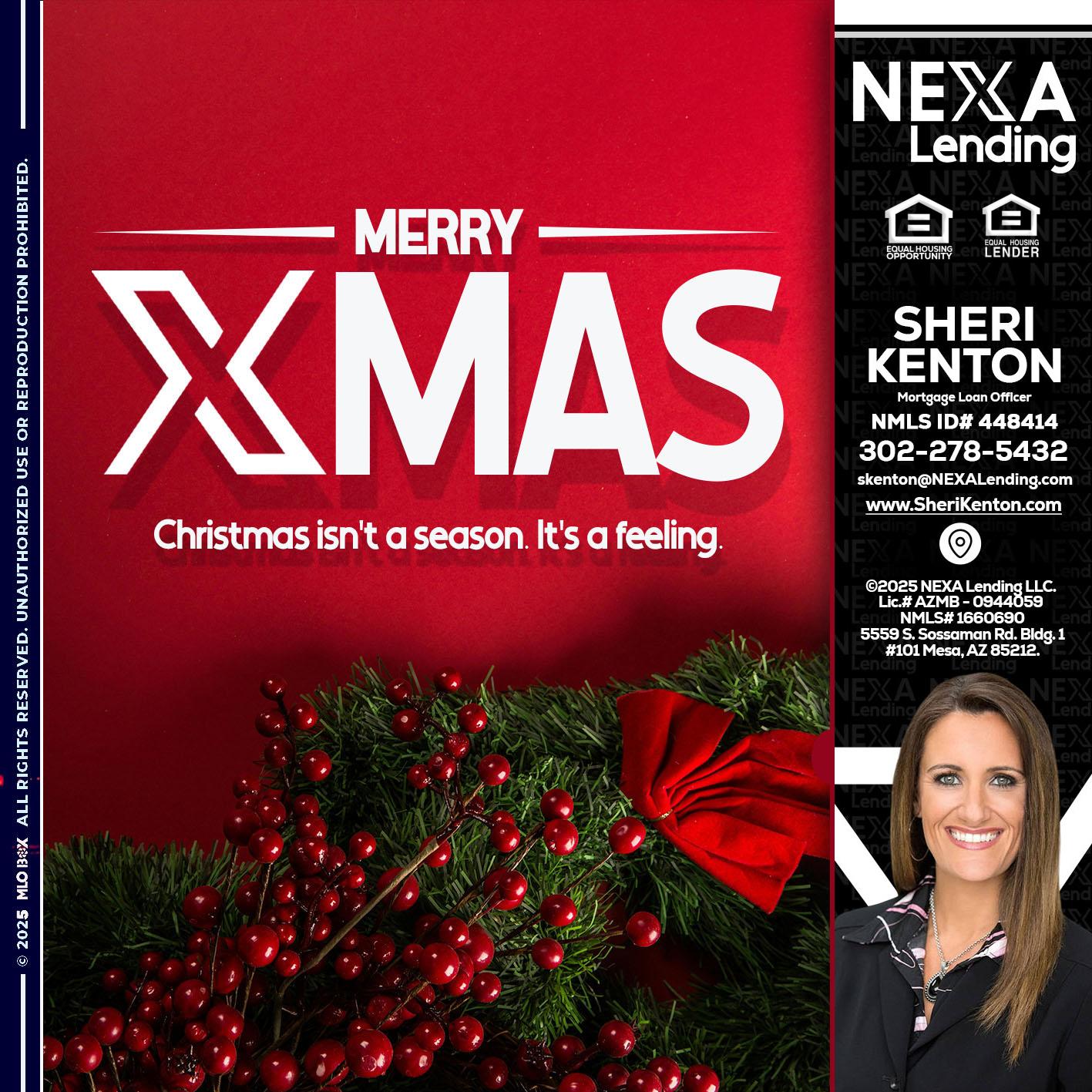merry xmas - Sheri Kenton -Mortgage Loan Officer