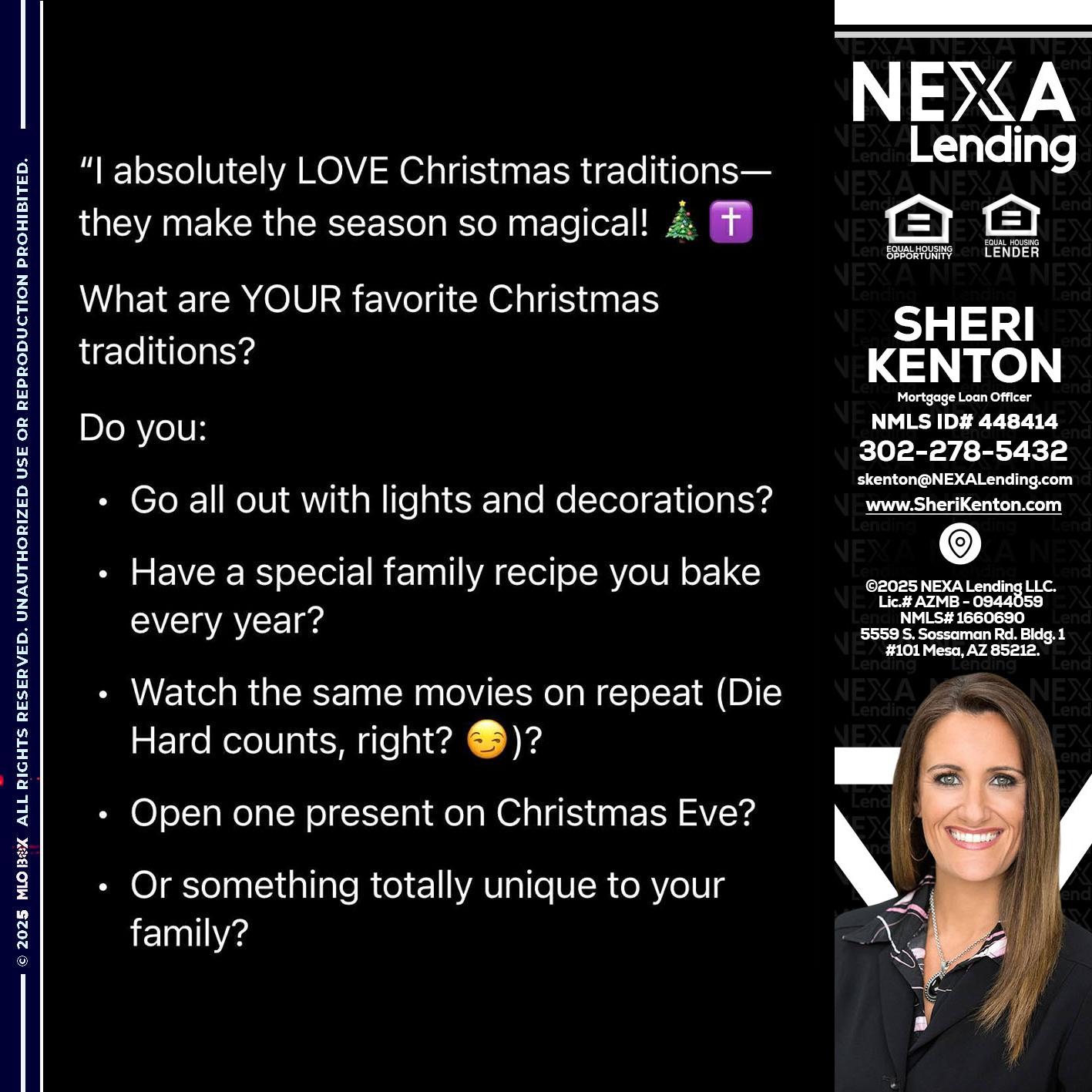 I love christmas - Sheri Kenton -Mortgage Loan Officer