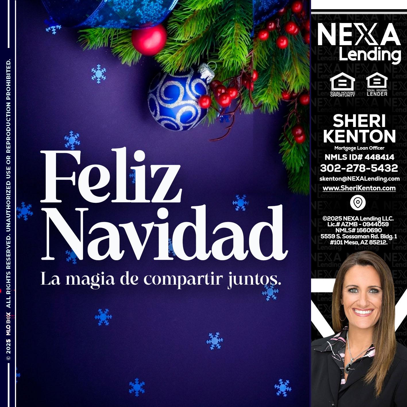 FELIZ NAVIDAD - Sheri Kenton -Mortgage Loan Officer