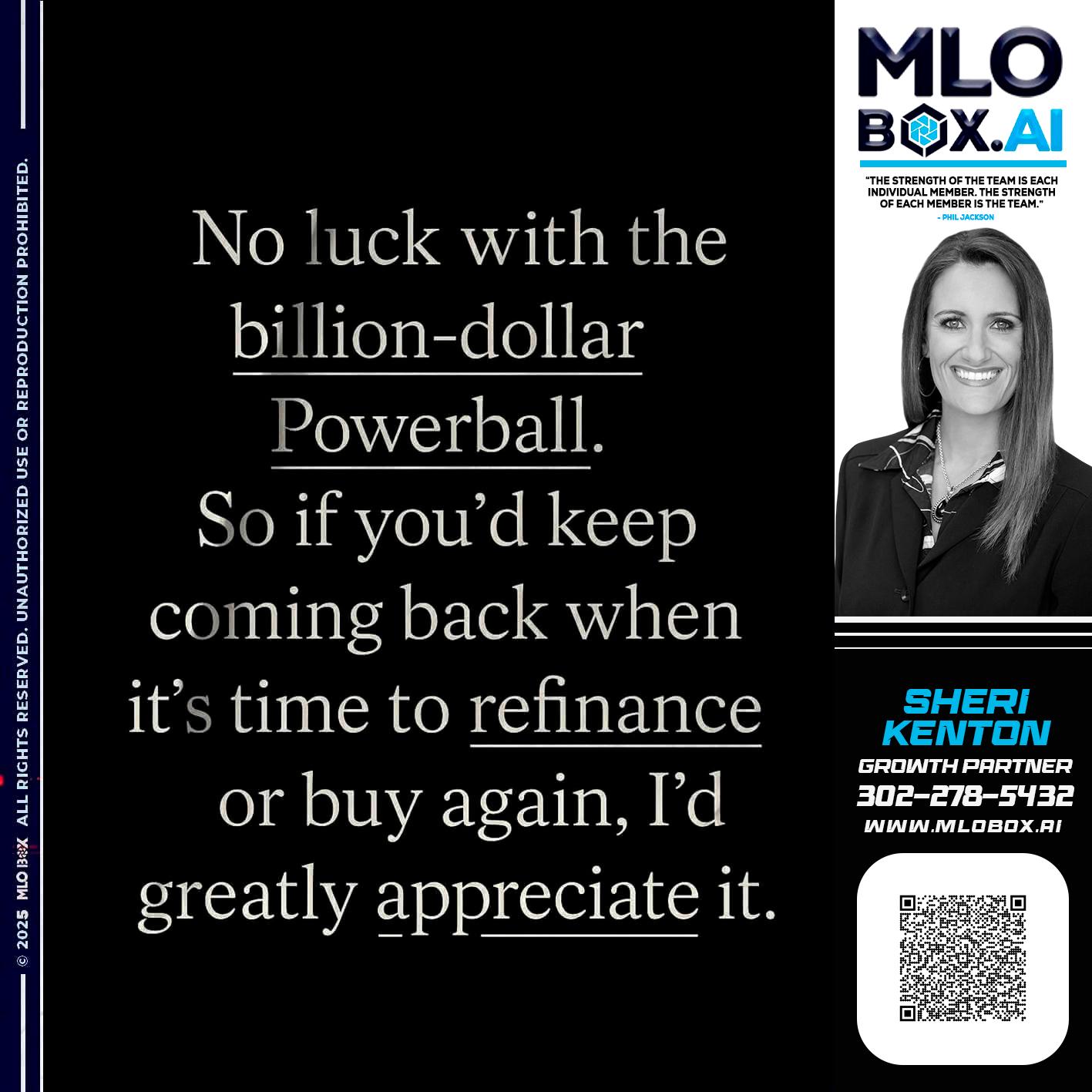 NO LUCK - Sheri Kenton -Mortgage Loan Officer