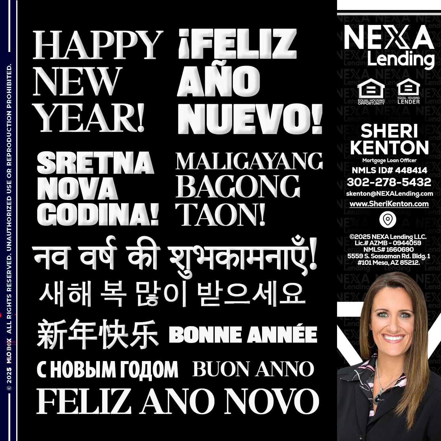 HAPPY NEW YEAR - Sheri Kenton -Mortgage Loan Officer