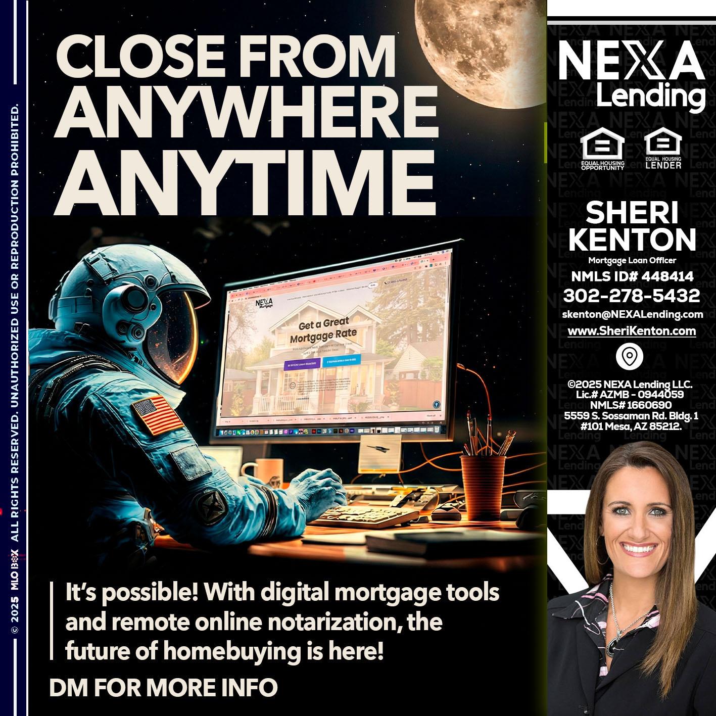 close from - Sheri Kenton -Mortgage Loan Officer