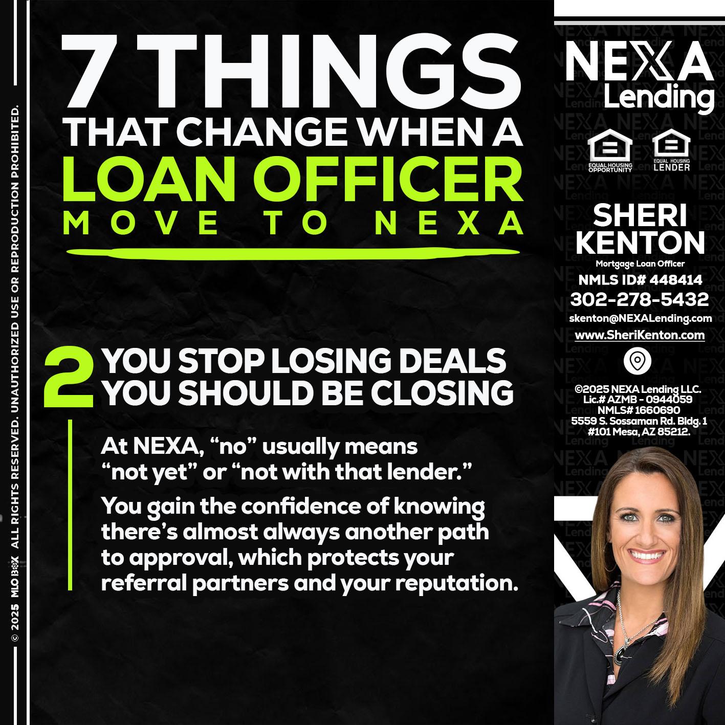 7 THINGS (2) - Sheri Kenton -Mortgage Loan Officer