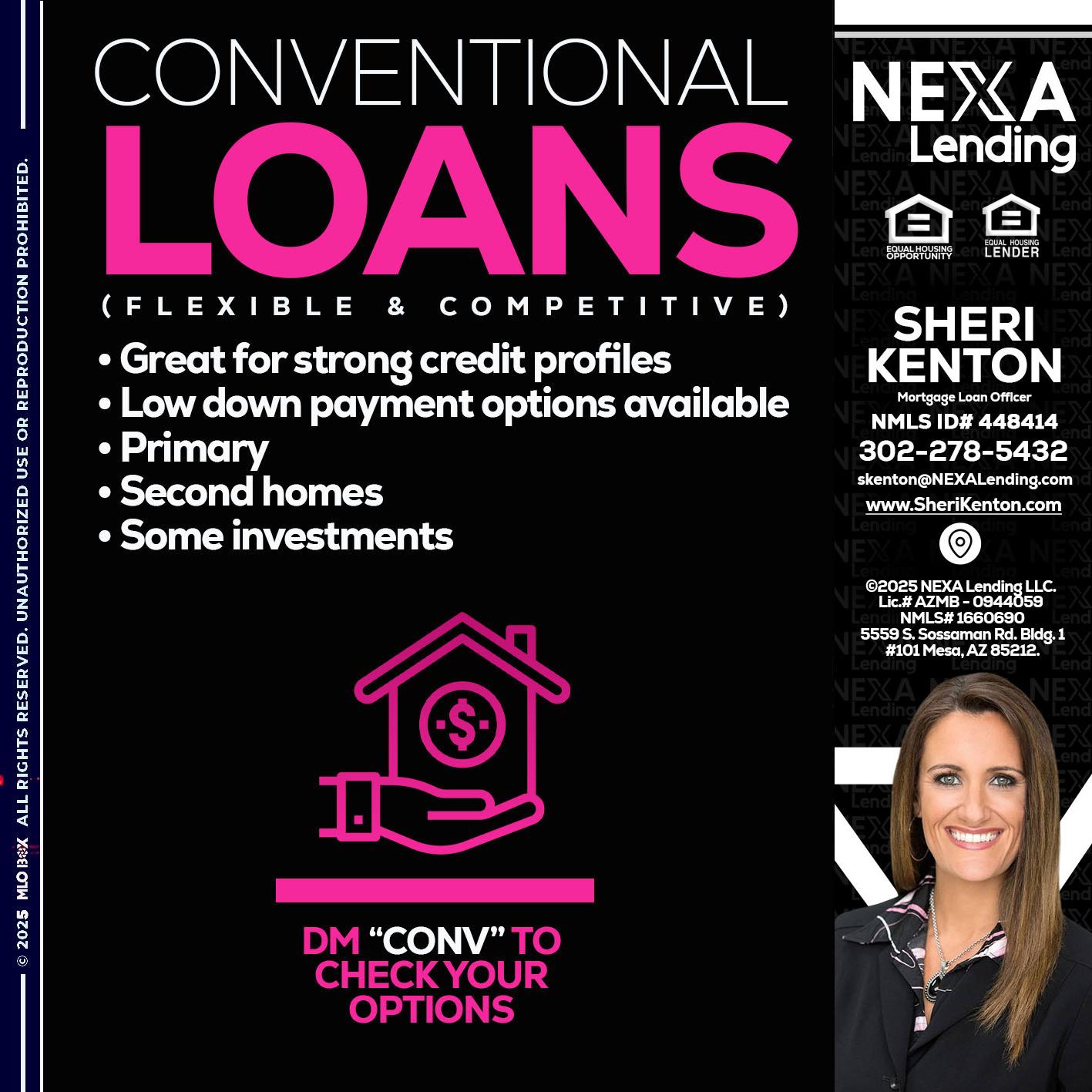 CONVENTIONAL LOANS - Sheri Kenton -Mortgage Loan Officer