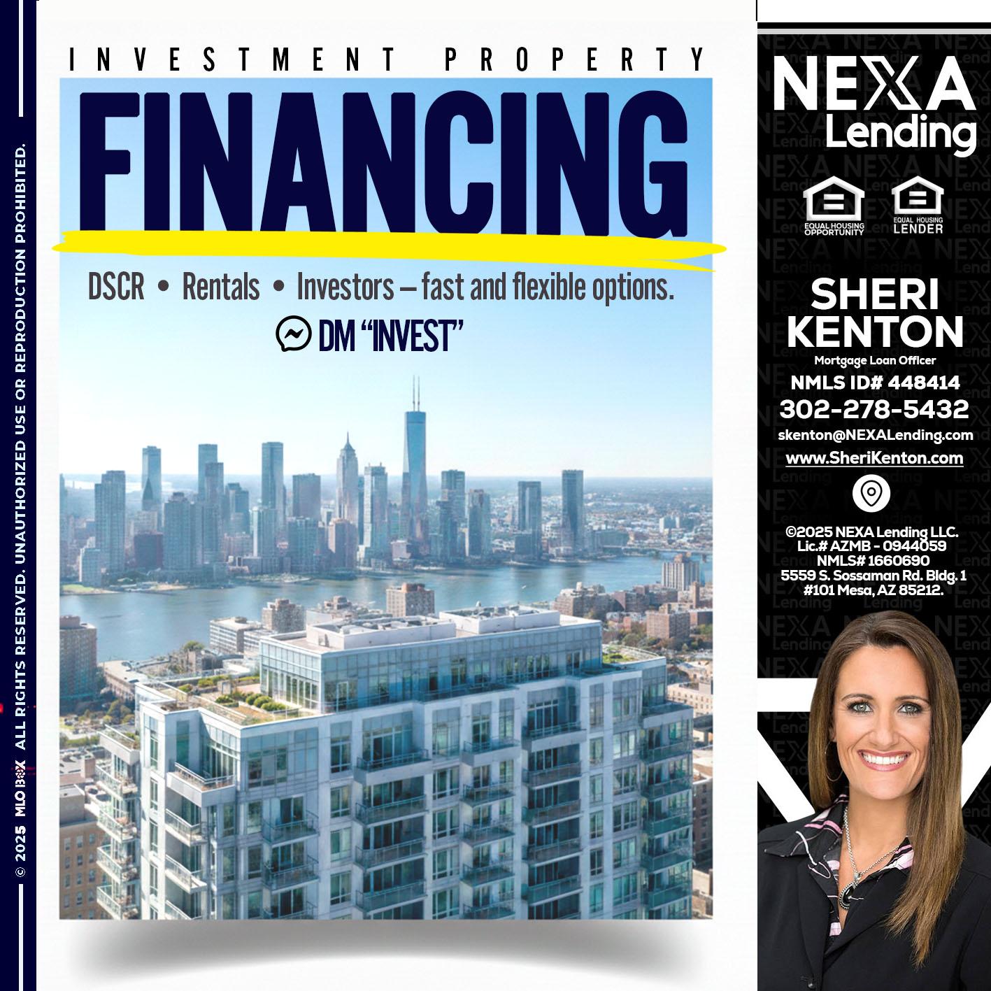 FINANCING - Sheri Kenton -Mortgage Loan Officer