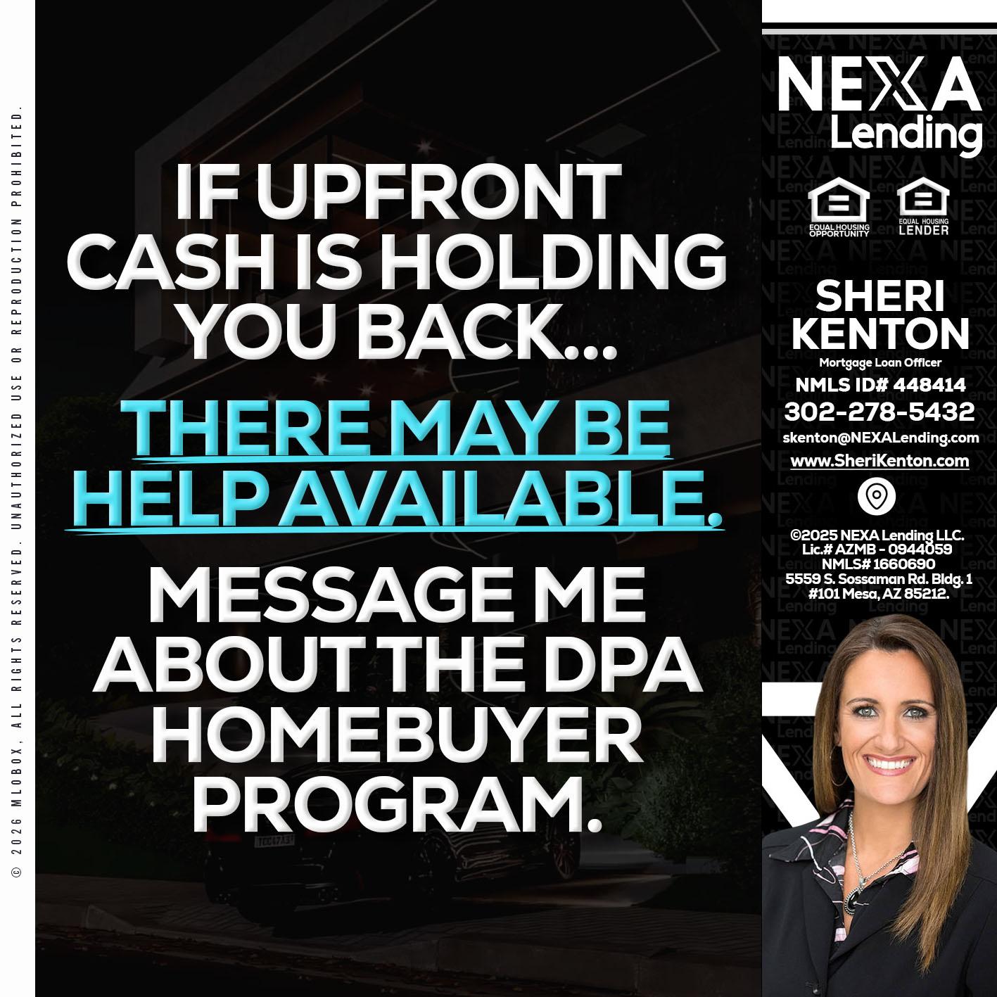 IF UPFRONT - Sheri Kenton -Mortgage Loan Officer