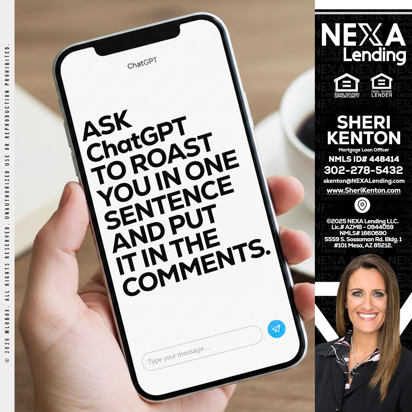 ask chatgpt - Sheri Kenton -Mortgage Loan Officer