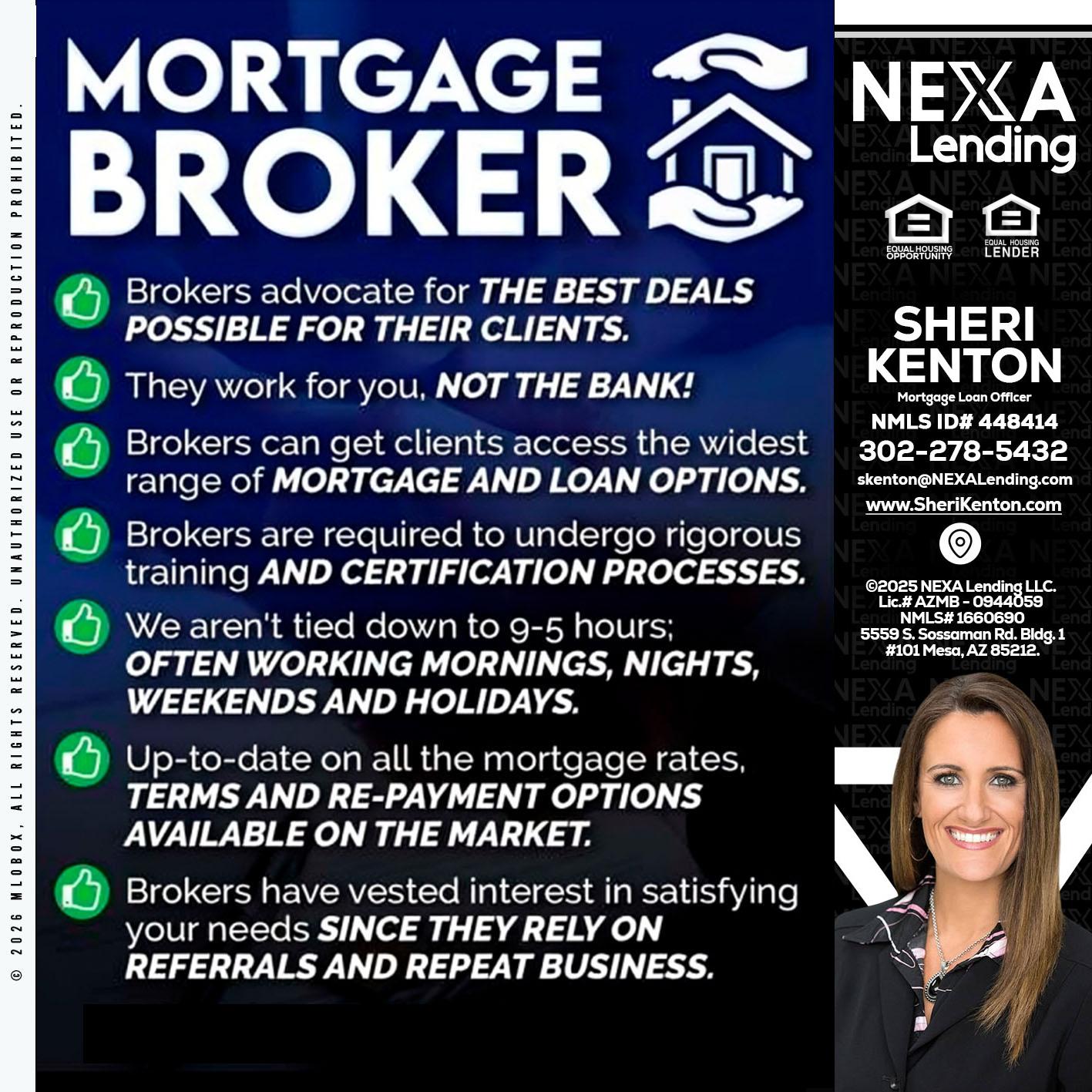 MORTGAGE BROKER - Sheri Kenton -Mortgage Loan Officer