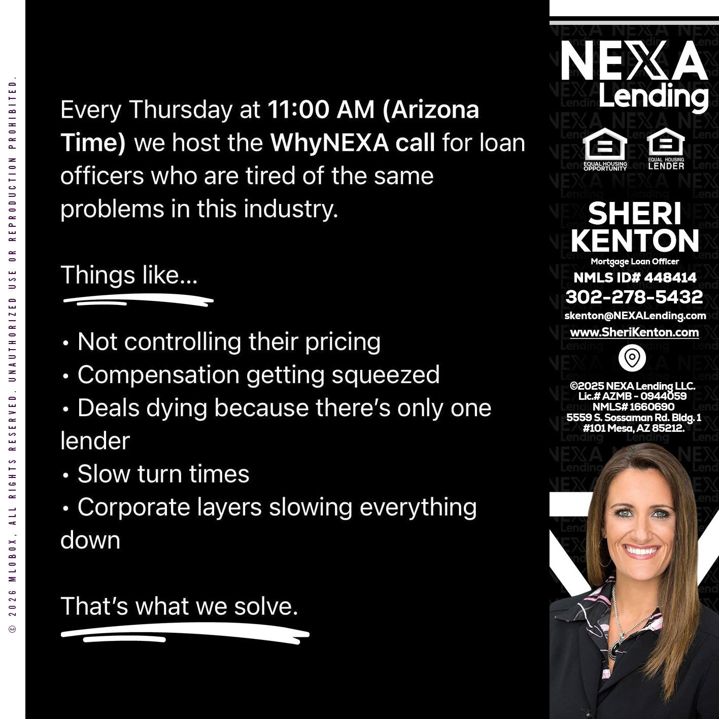 WHY NEXA - Sheri Kenton -Mortgage Loan Officer