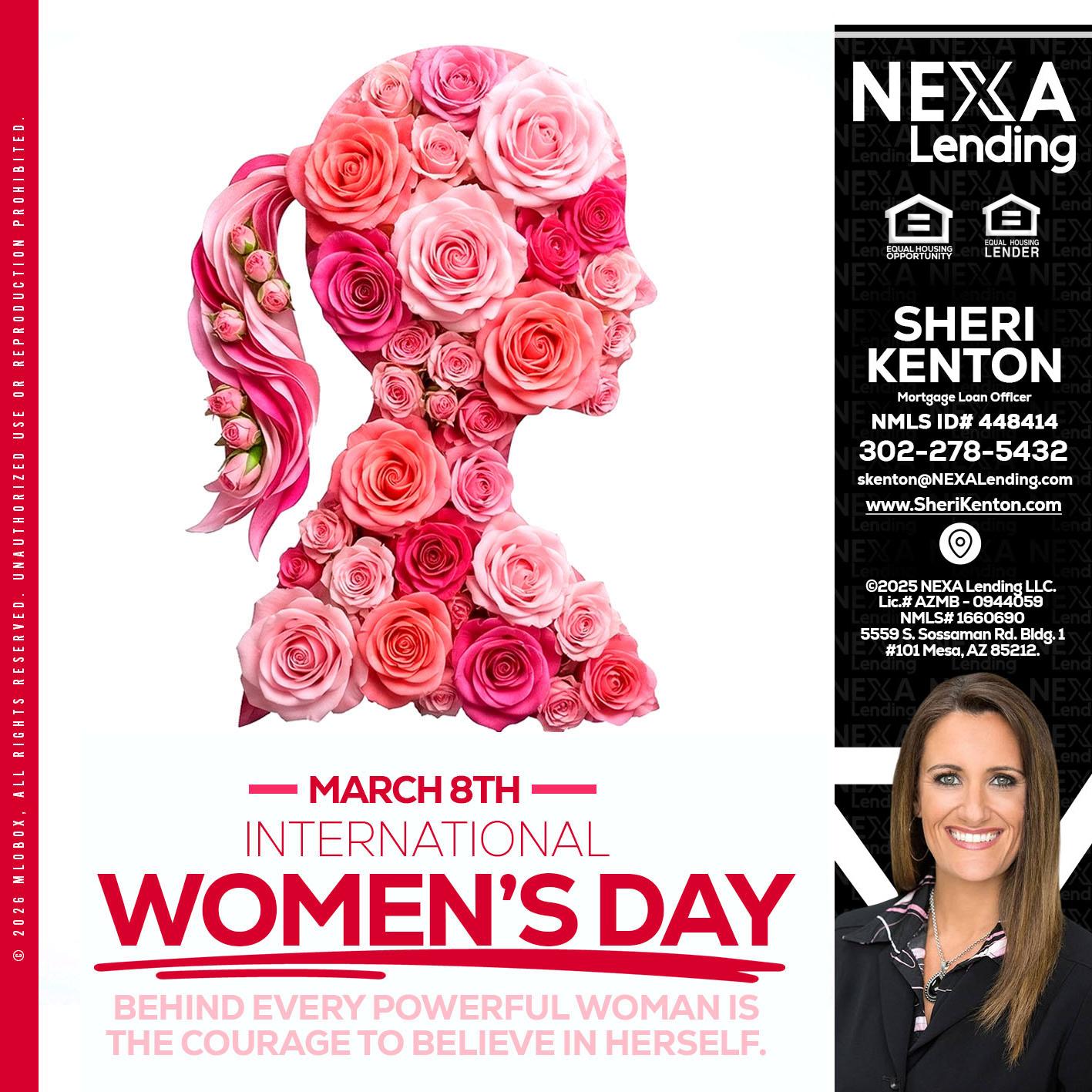 MARCH 8TH - Sheri Kenton -Mortgage Loan Officer