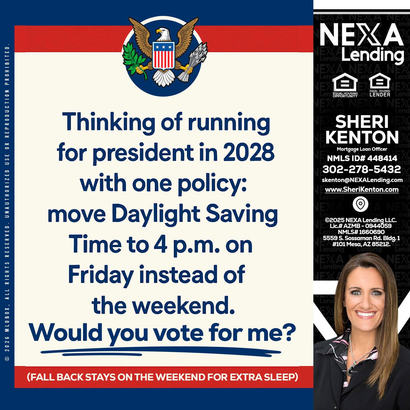 THINKING OF RUNING - Sheri Kenton -Mortgage Loan Officer