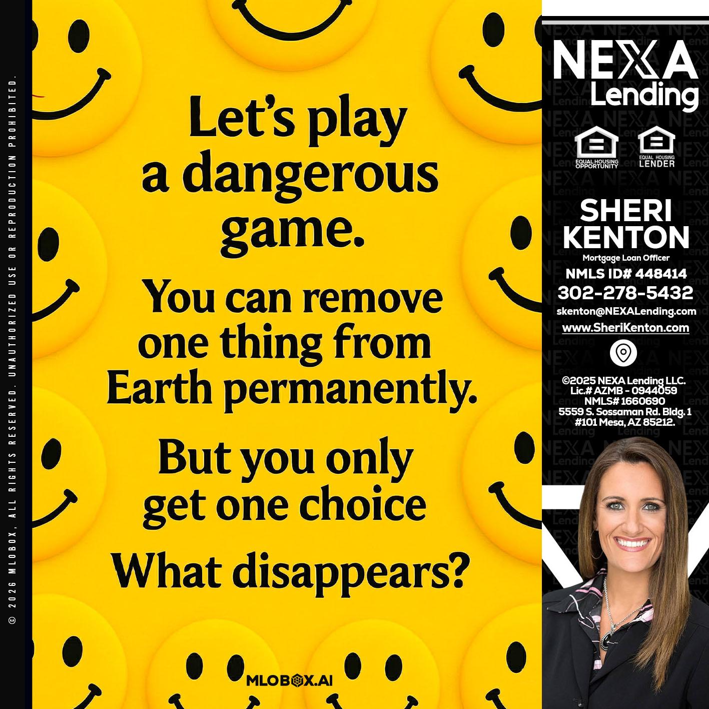 LETS PLAY - Sheri Kenton -Mortgage Loan Officer