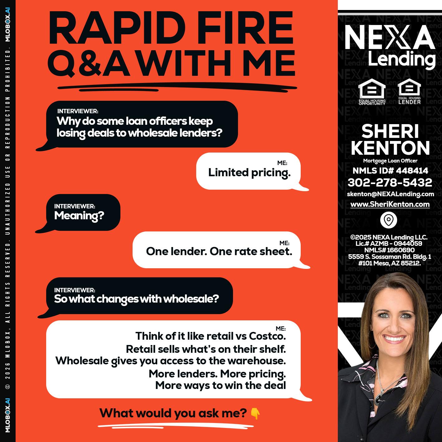 Q&A - Sheri Kenton -Mortgage Loan Officer