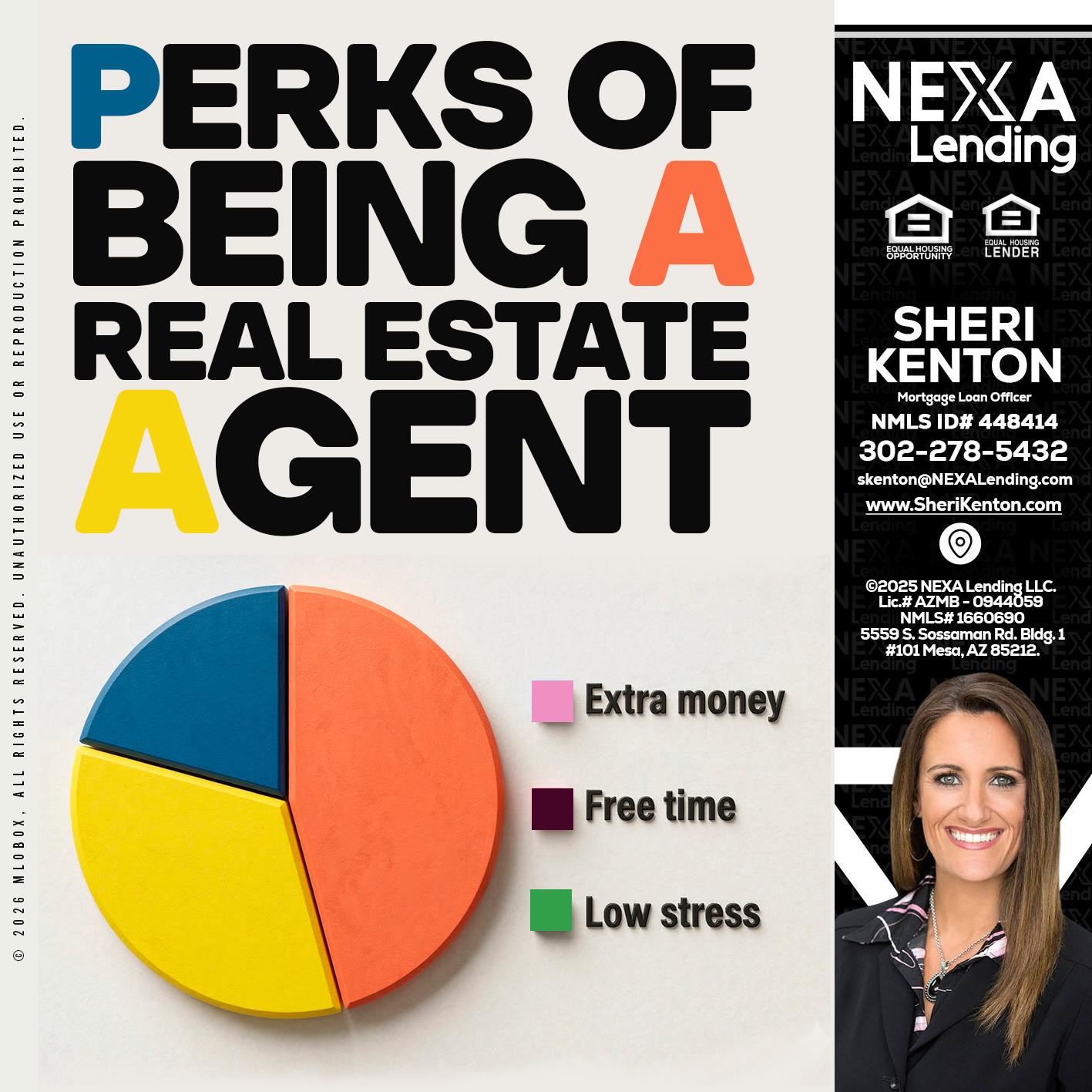PERKS OF BEING - Sheri Kenton -Mortgage Loan Officer