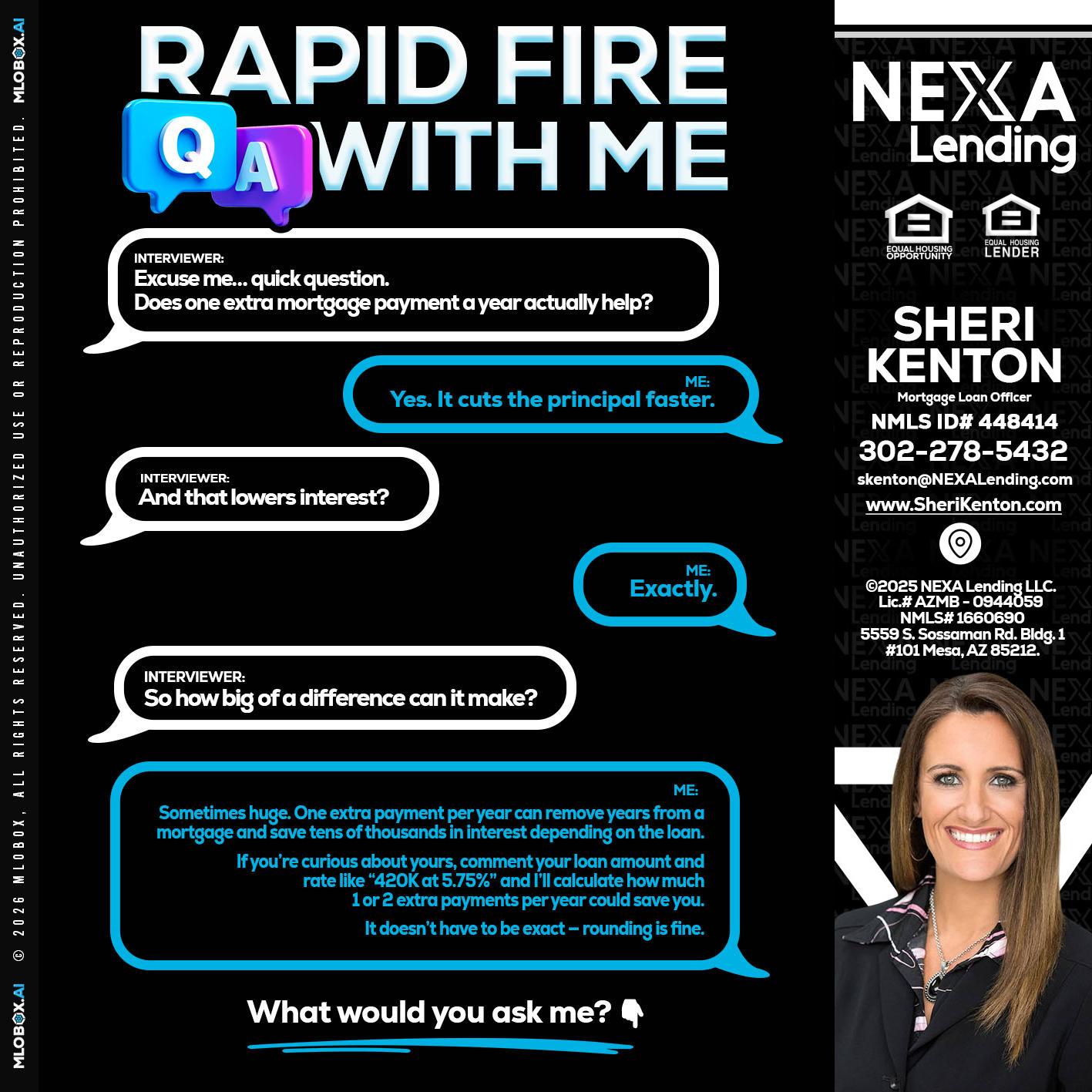 RAPID Q&A - Sheri Kenton -Mortgage Loan Officer
