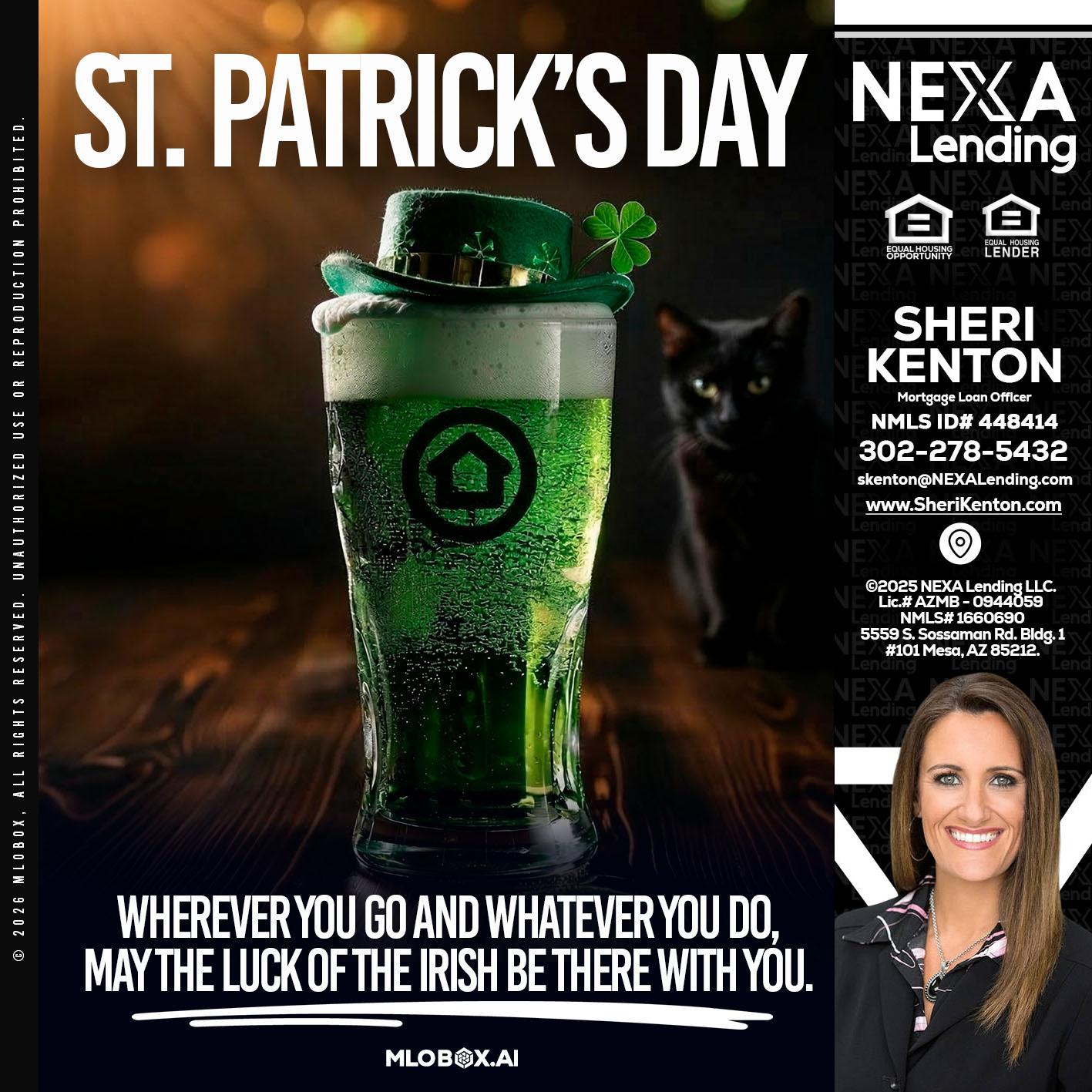 st. Patricks day - Sheri Kenton -Mortgage Loan Officer