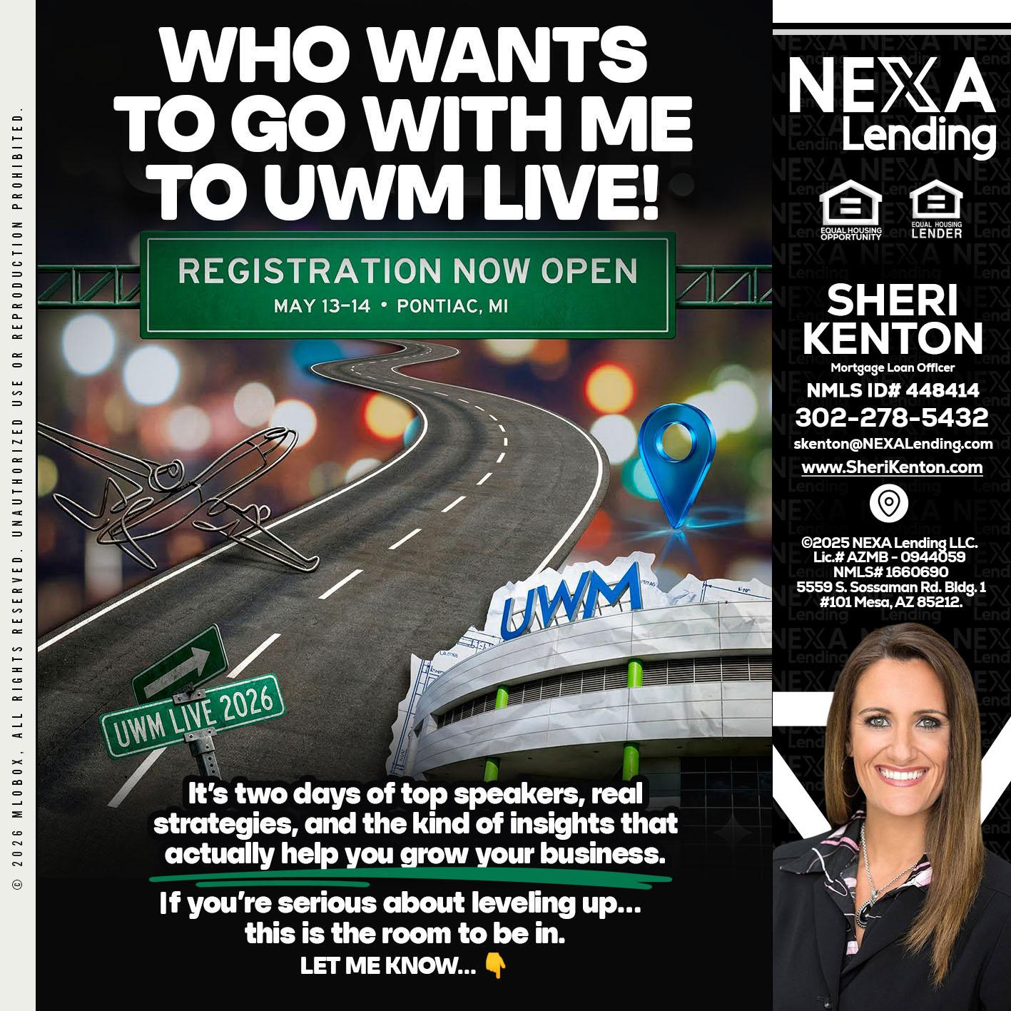 WHO WANTS - Sheri Kenton -Mortgage Loan Officer