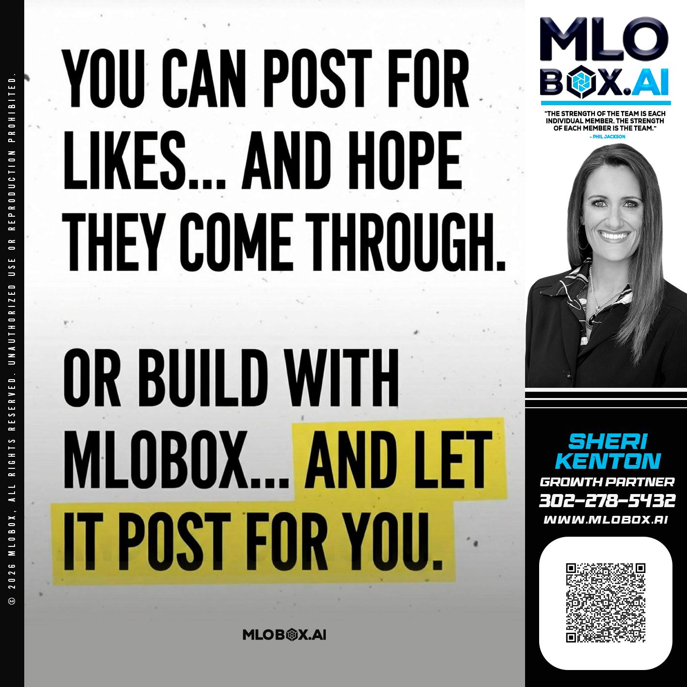 you can post - Sheri Kenton -Mortgage Loan Officer