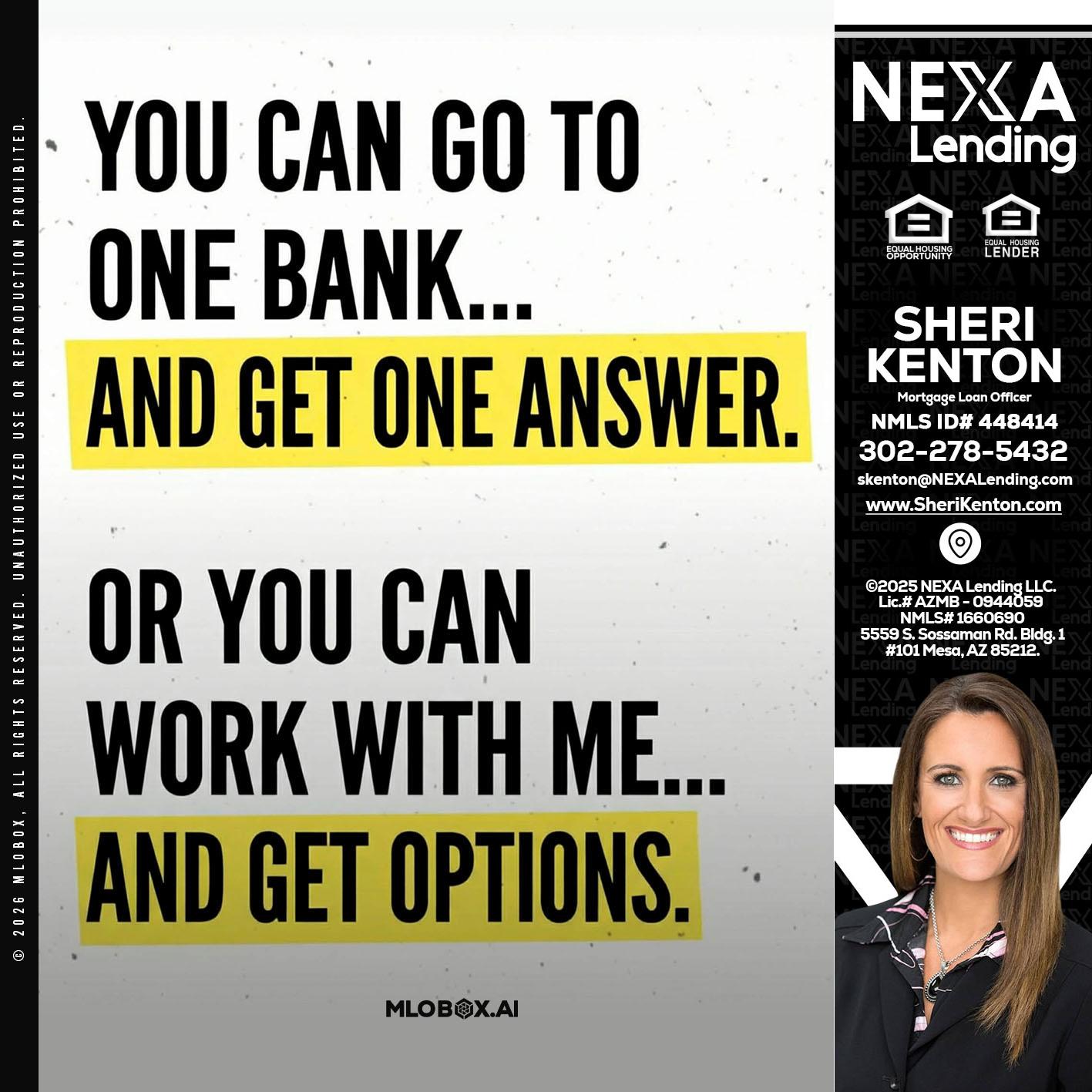 YOU CAN GO TO - Sheri Kenton -Mortgage Loan Officer
