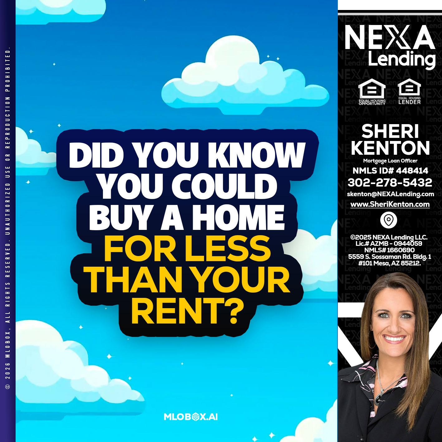 DID YOU KNOW - Sheri Kenton -Mortgage Loan Officer
