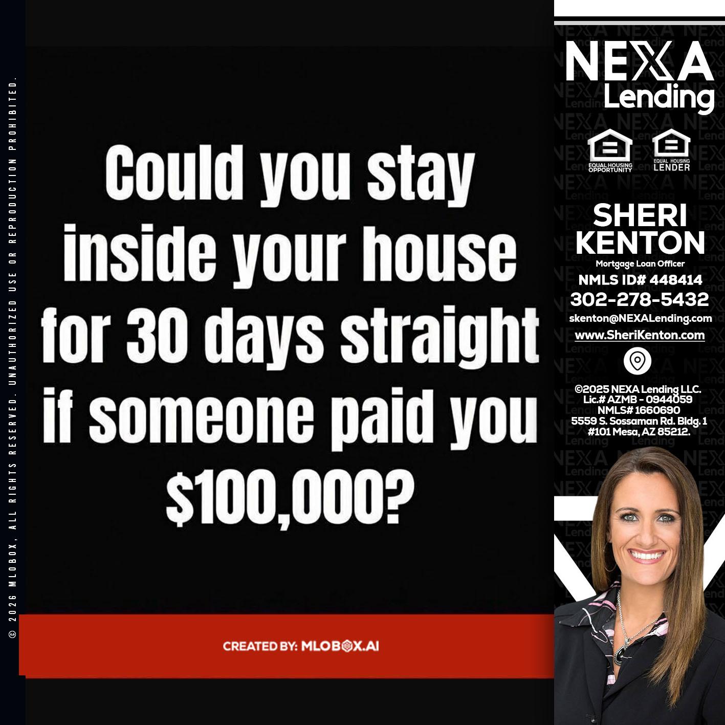 COULD YOU STAY - Sheri Kenton -Mortgage Loan Officer