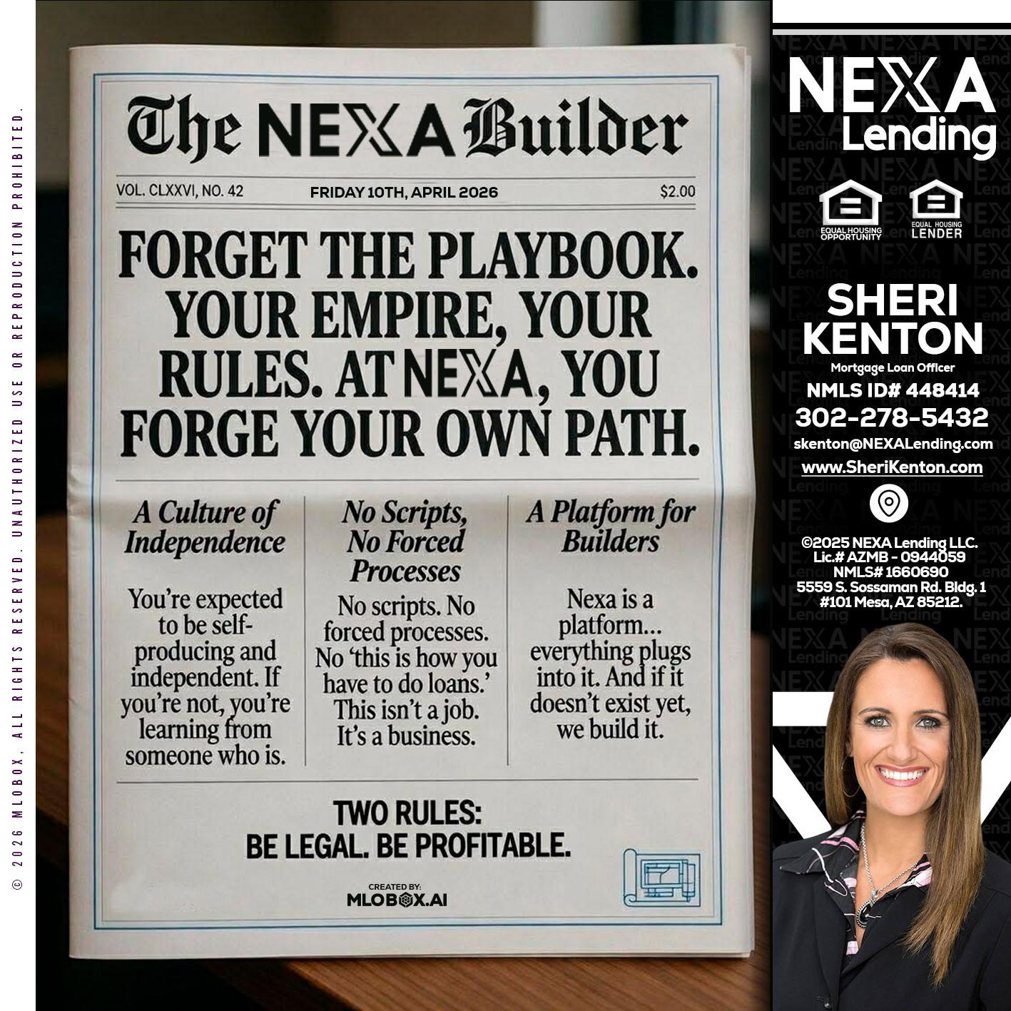 THE NEXA BUILDER - Sheri Kenton -Mortgage Loan Officer