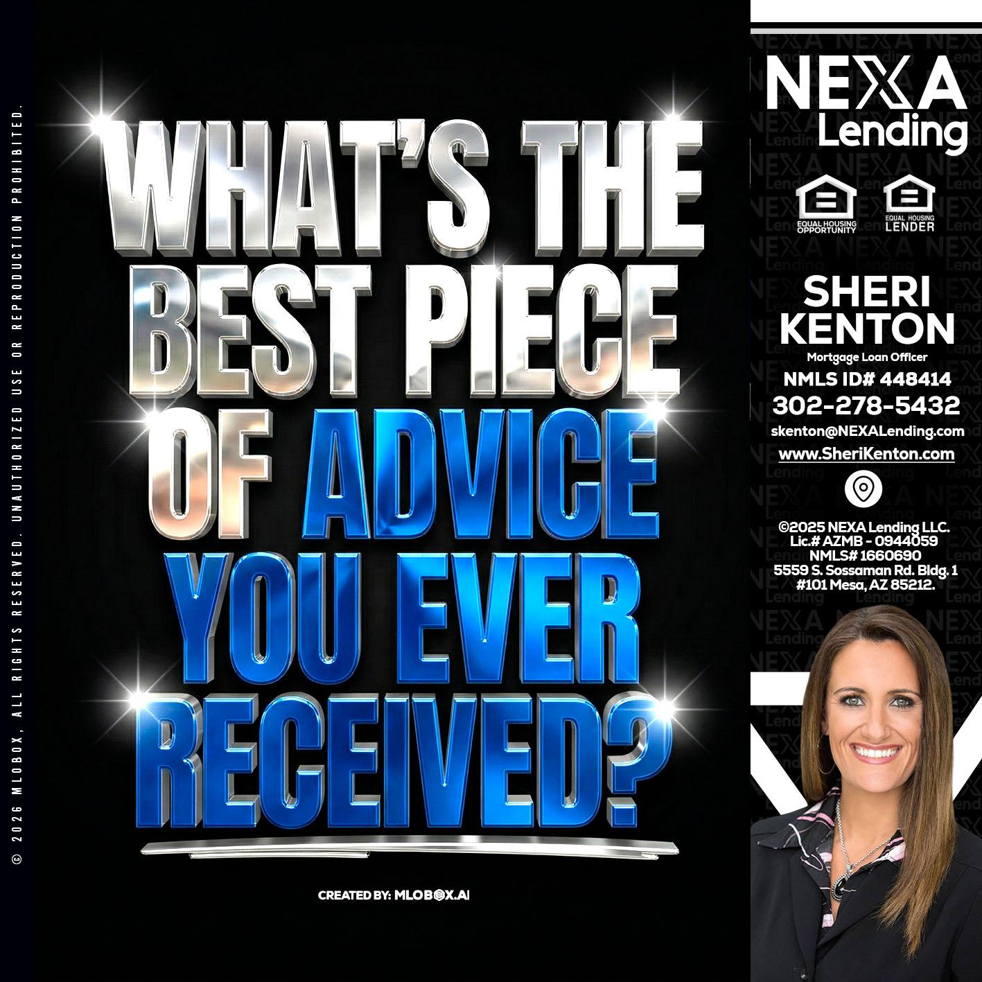 WHATS THE BEST - Sheri Kenton -Mortgage Loan Officer