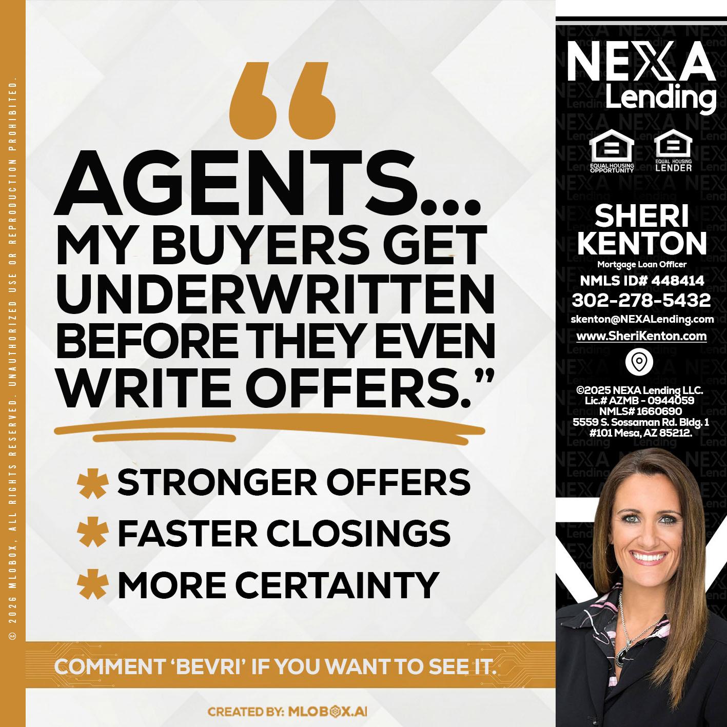 agents - Sheri Kenton -Mortgage Loan Officer