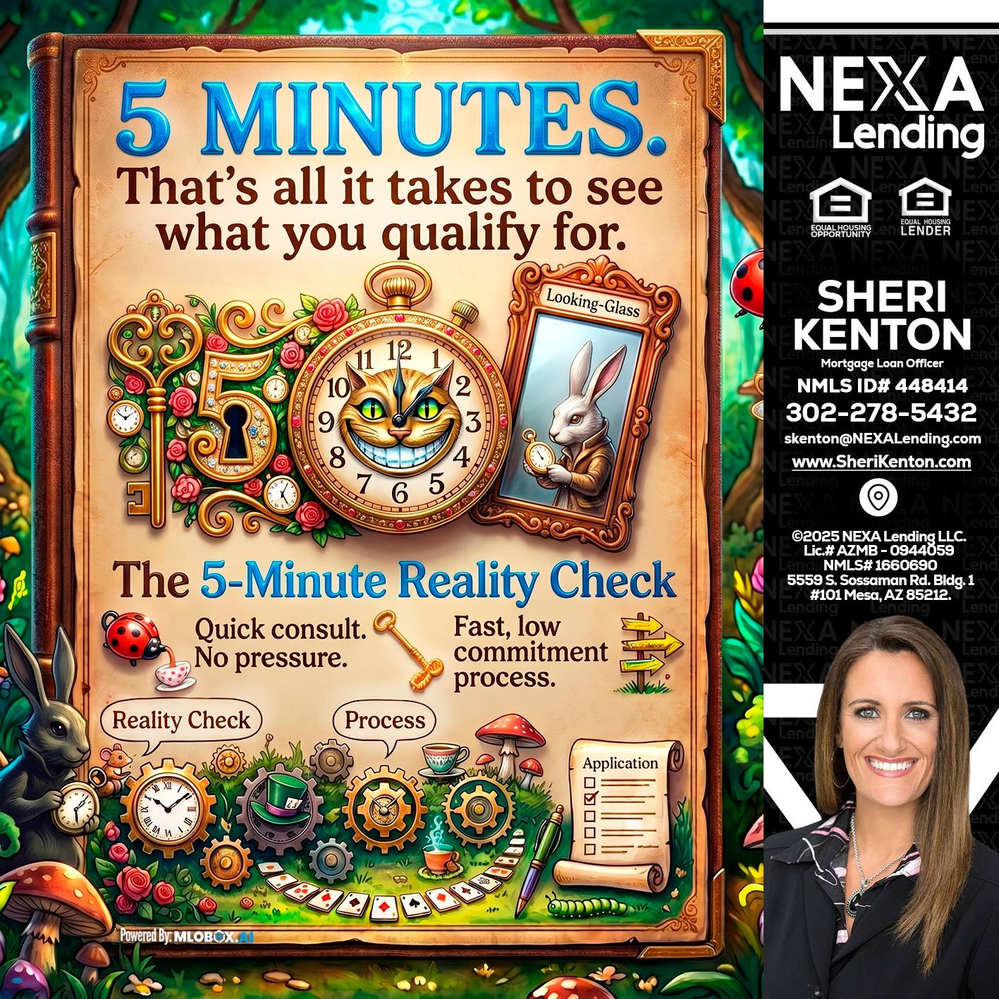 Reality Check! - Sheri Kenton -Mortgage Loan Officer