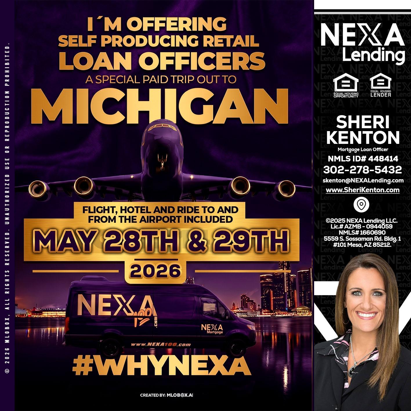 MICHIGAN - Sheri Kenton -Mortgage Loan Officer