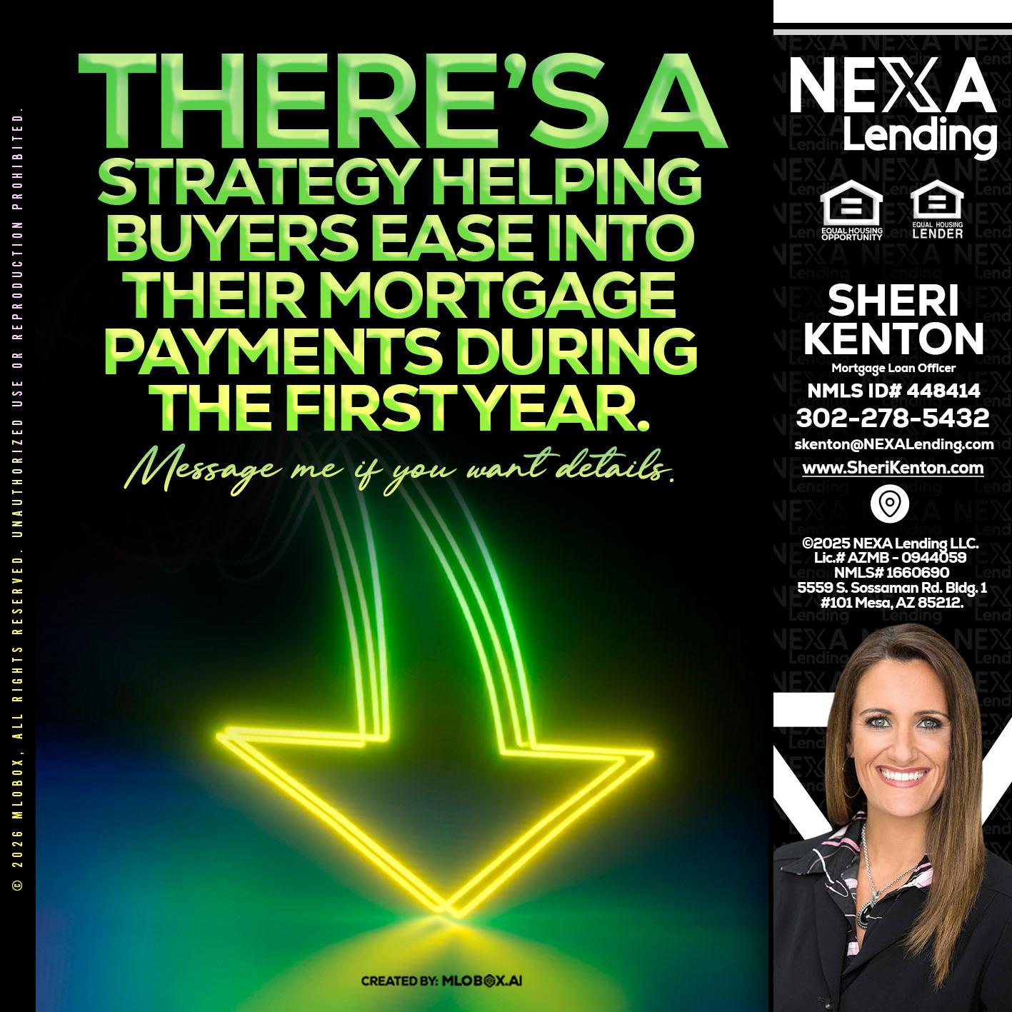 THERES A STATEGY - Sheri Kenton -Mortgage Loan Officer