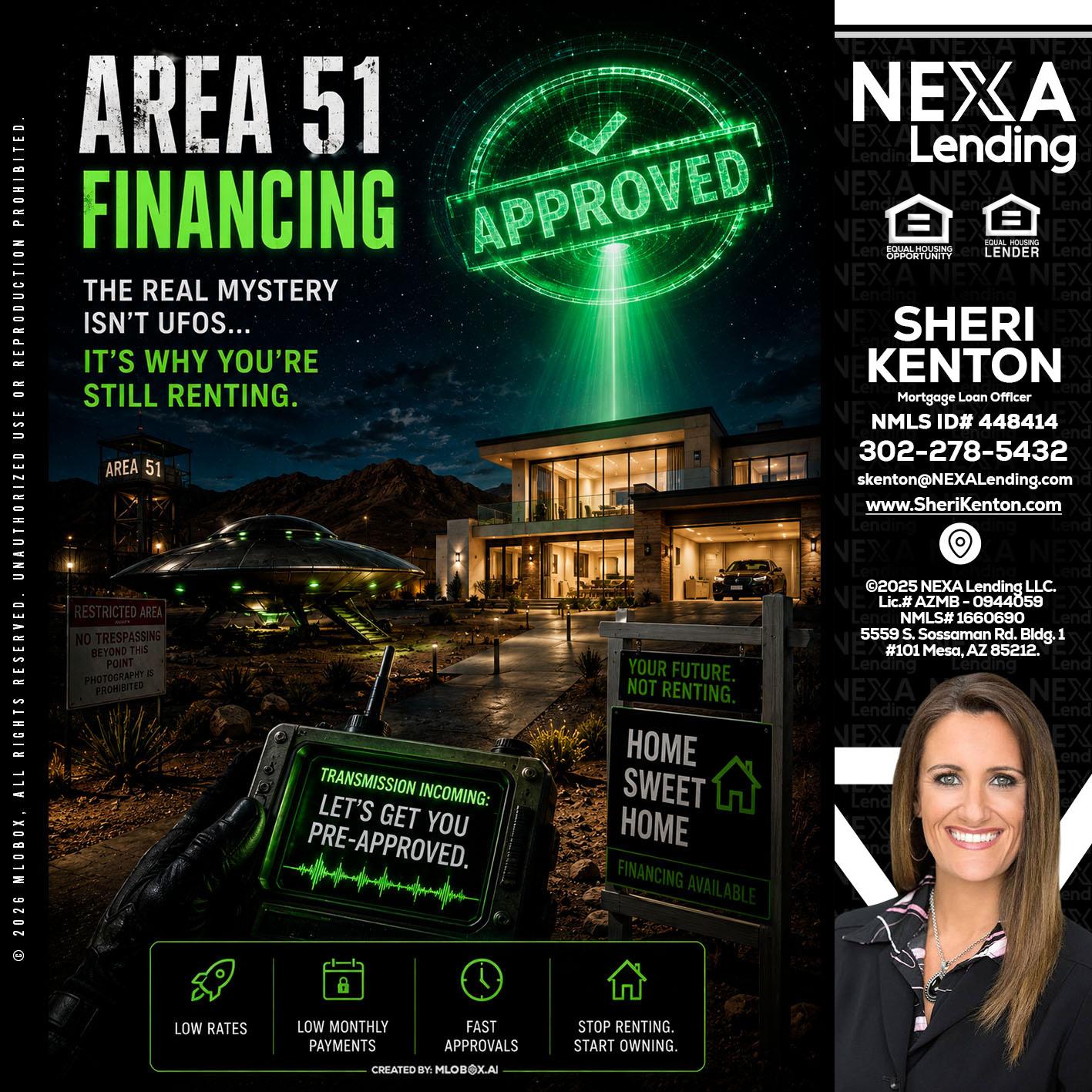 AREA 51 - Sheri Kenton -Mortgage Loan Officer