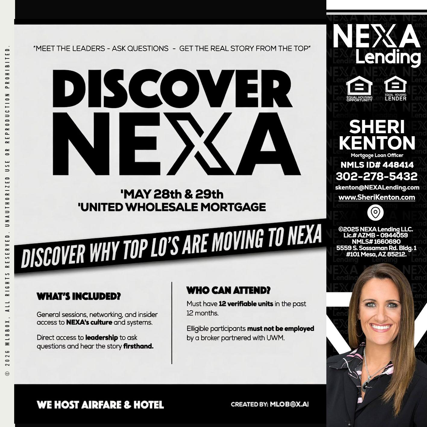 DISCOVER NEXA - Sheri Kenton -Mortgage Loan Officer