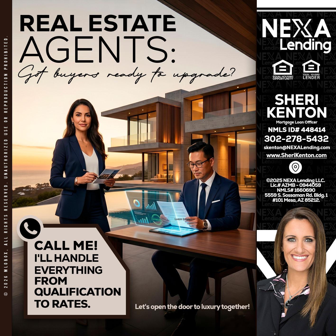 REAL ESTATE AGENTS - Sheri Kenton -Mortgage Loan Officer