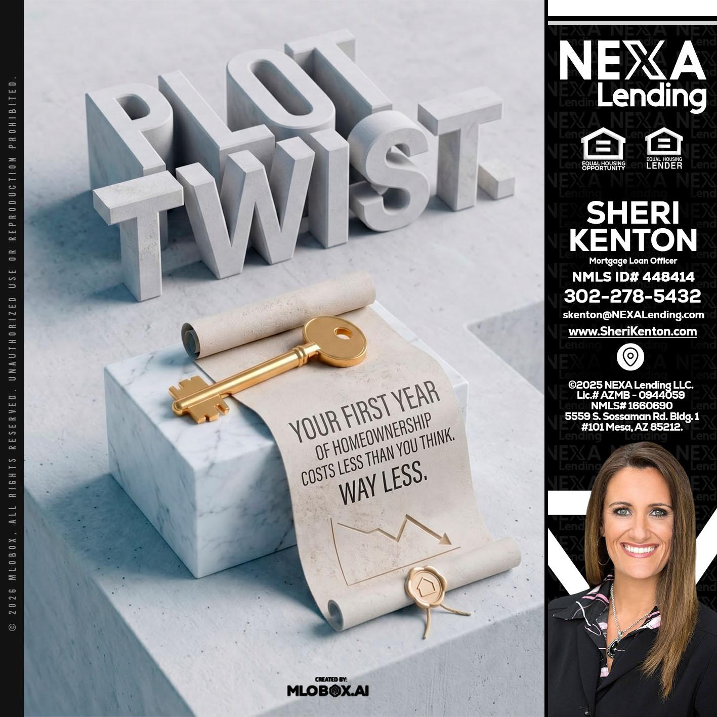 PLOT TWIST - Sheri Kenton -Mortgage Loan Officer