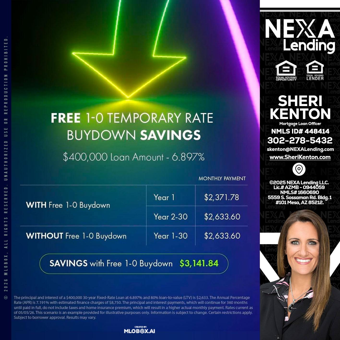 BUYDOWN - Sheri Kenton -Mortgage Loan Officer