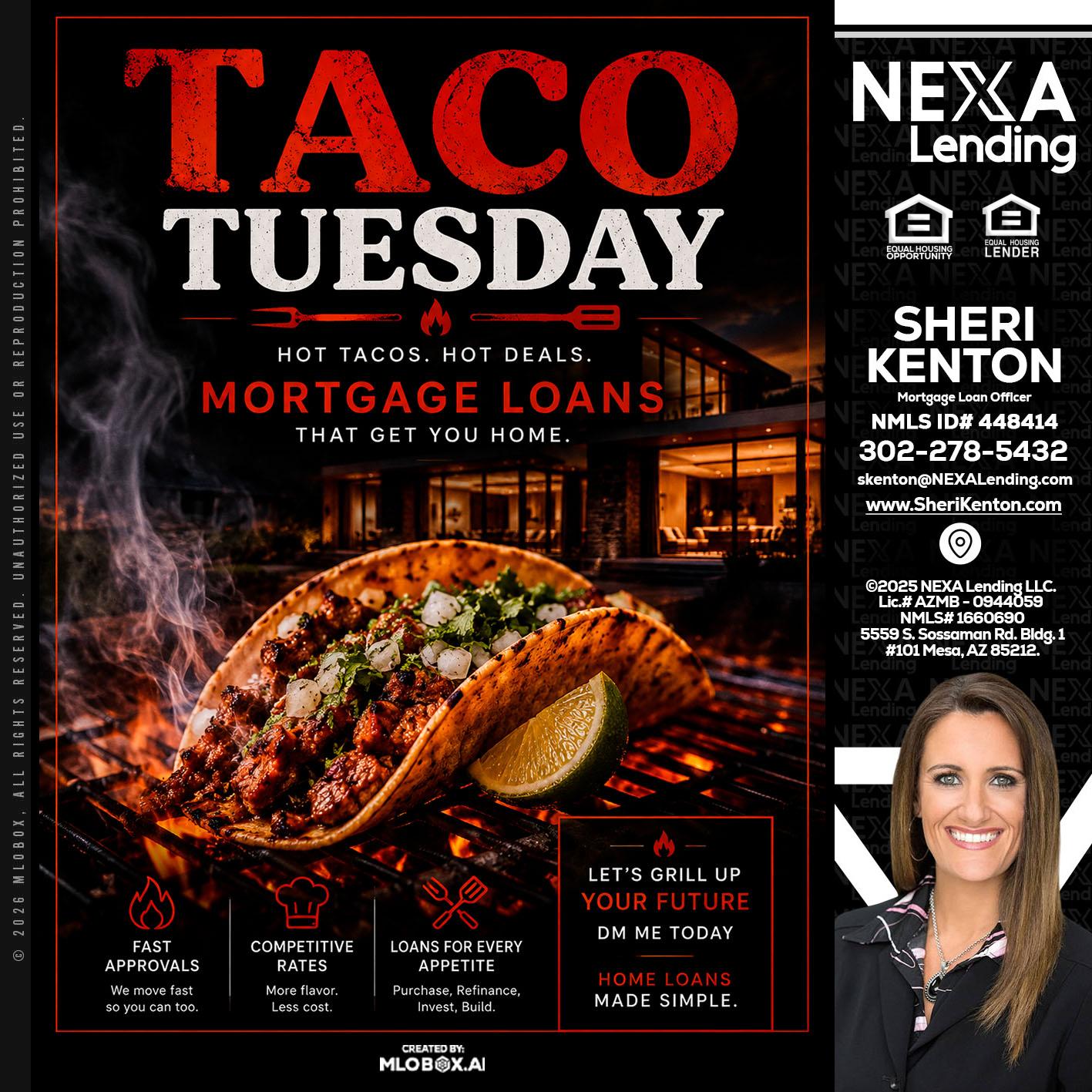 TACO TUESDAY - Sheri Kenton -Mortgage Loan Officer