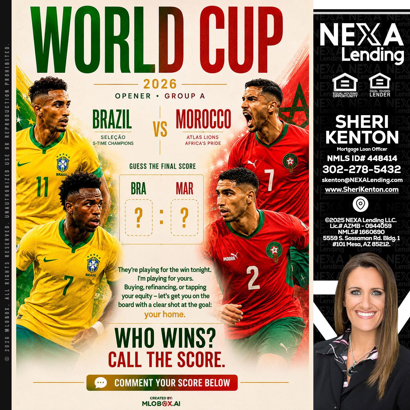 WORLD CUP - Sheri Kenton -Mortgage Loan Officer