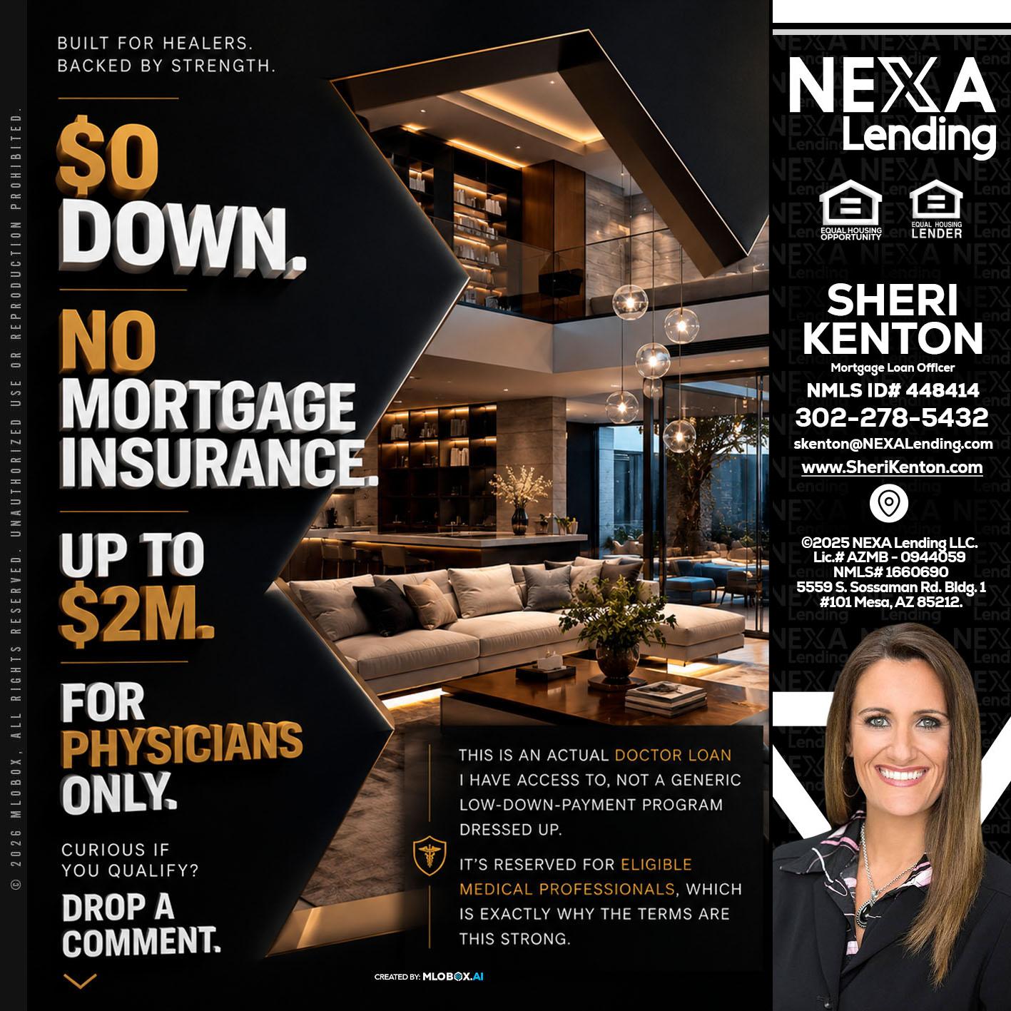 $0 DOWN - Sheri Kenton -Mortgage Loan Officer