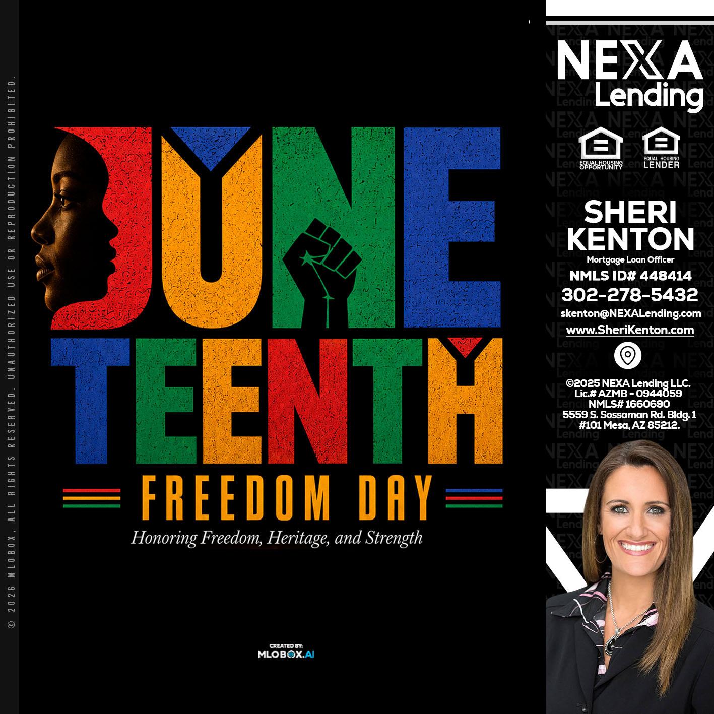 Juneteenth - Sheri Kenton -Mortgage Loan Officer