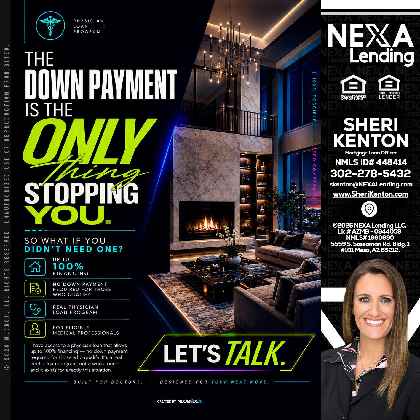 THE DOWN PAYMENT - Sheri Kenton -Mortgage Loan Officer