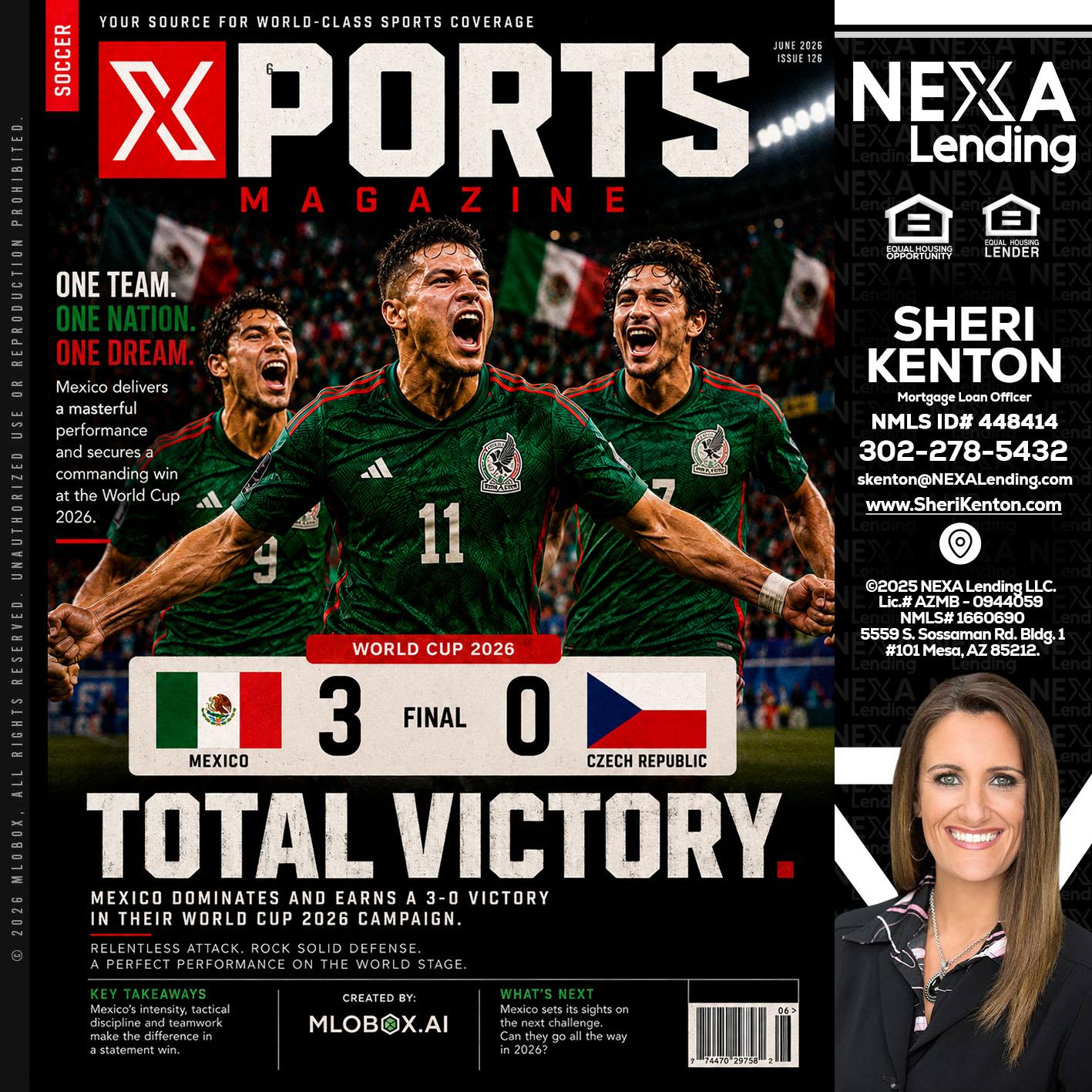 World Cup 2026 MEX 1-0 CZECH - Sheri Kenton -Mortgage Loan Officer
