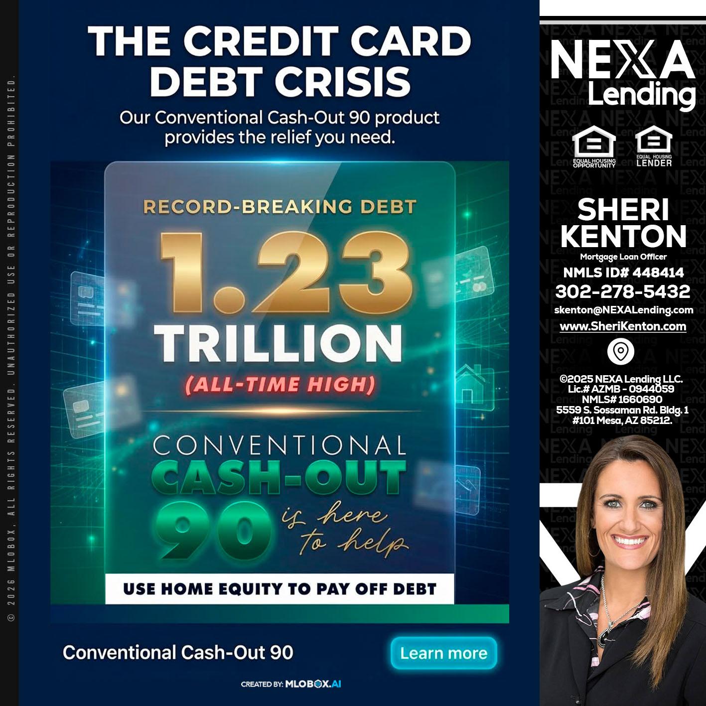 THE CREDIT CARD - Sheri Kenton -Mortgage Loan Officer