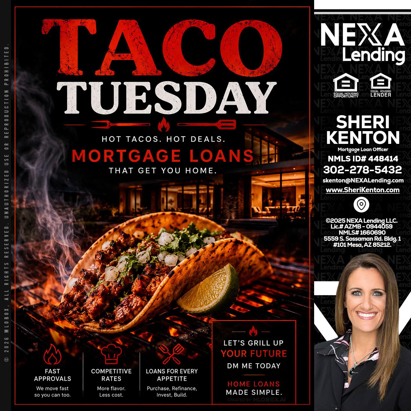 TACO TUESDAY - Sheri Kenton -Mortgage Loan Officer