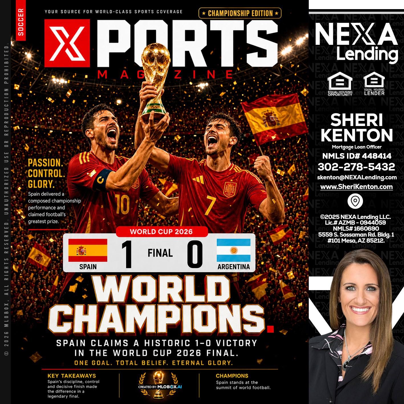 SPAIN CHAMPION - Sheri Kenton -Mortgage Loan Officer